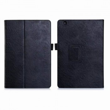 Чехол книжка подставка с рамочной защитой экрана и крепежом для стилуса для Sony Xperia Z4 Tablet Черный