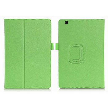 Чехол книжка подставка с рамочной защитой экрана и крепежом для стилуса для Sony Xperia Z4 Tablet Зеленый