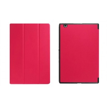 Чехол флип подставка сегментарный на поликарбонатной основе для Sony Xperia Z4 Tablet Пурпурный