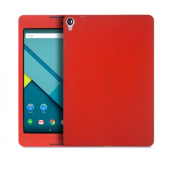 Силиконовый матовый непрозрачный чехол для Google Nexus 9 Красный