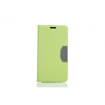 Дизайнерский чехол флип подставка на силиконовой основе с отделением для карты для Samsung Galaxy Note 5 Зеленый