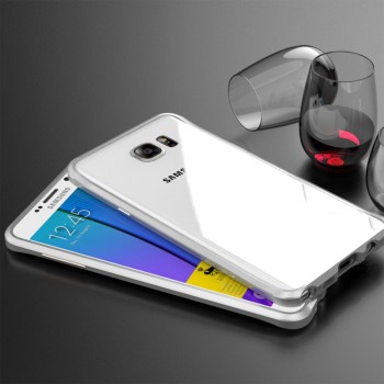Металлический премиум бампер сборного типа для Samsung Galaxy Note 5 Белый