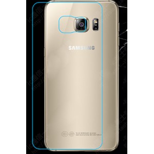 Ультратонкое износоустойчивое сколостойкое олеофобное защитное стекло-пленка на заднюю поверхность смартфона для Samsung Galaxy S6 Edge Plus
