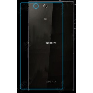 Ультратонкое износоустойчивое сколостойкое олеофобное защитное стекло-пленка на заднюю поверхность смартфона для Sony Xperia Z Ultra