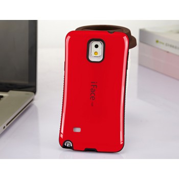 Силиконовый антиударный эргономичный чехол для Samsung Galaxy Note 4 Красный