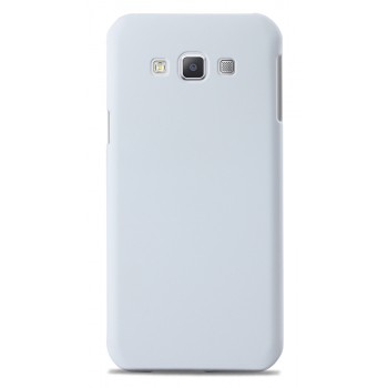 Пластиковый матовый непрозрачный чехол для Samsung Galaxy A8 Белый