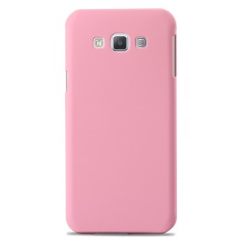 Пластиковый матовый непрозрачный чехол для Samsung Galaxy A8 Розовый