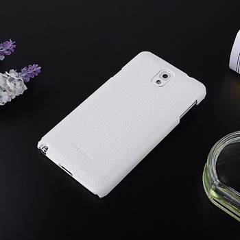 Кожаный чехол накладка Back Cover для Samsung Galaxy Note 3 Белый