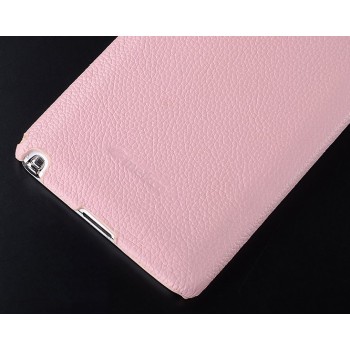 Кожаный чехол накладка Back Cover для Samsung Galaxy Note 3 Розовый