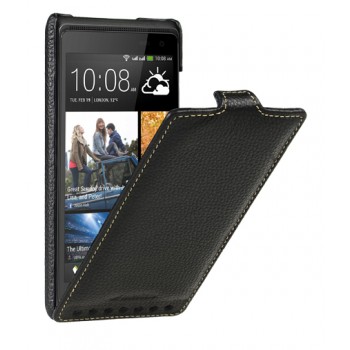 Кожаный чехол вертикальная книжка с защёлкой для HTC Desire 600