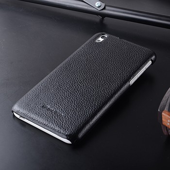 Кожаный чехол накладка Back Cover для HTC Desire 816 Черный