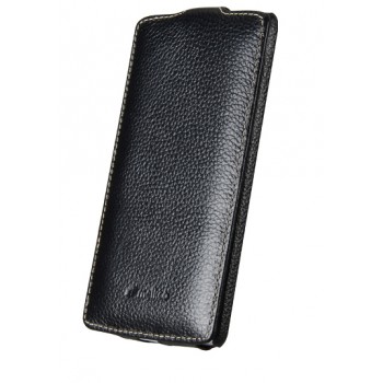 Кожаный чехол вертикальная книжка с защёлкой для LG G3 (Dual-LTE) Черный