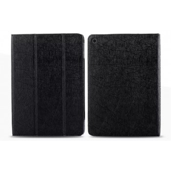 Текстурный чехол флип подставка сегментарный серия Glossy Shield для Nokia N1 Черный
