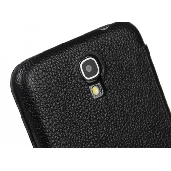 Кожаный чехол горизонтальная книжка для Samsung Galaxy Mega 6.3 Черный