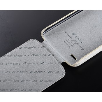 Кожаный чехол вертикальная книжка с защёлкой для Lenovo S920 Белый