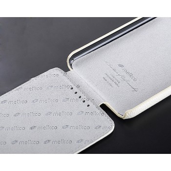 Кожаный чехол вертикальная книжка с защёлкой для HTC Desire 816 Белый
