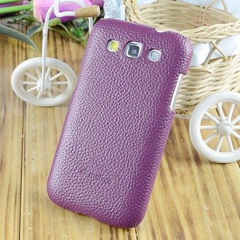 Кожаный чехол накладка Back Cover для Samsung Galaxy Win Фиолетовый