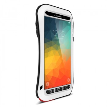 Антиударный пылевлагозащищенный гибридный эргономичный премиум чехол силикон/металл/закаленное стекло для Samsung Galaxy Note 5 Белый