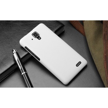 Пластиковый матовый непрозрачный чехол для Lenovo A536 Ideaphone Белый