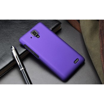 Пластиковый матовый непрозрачный чехол для Lenovo A536 Ideaphone Фиолетовый