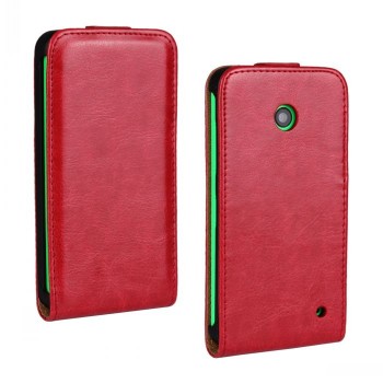 Чехол вертикальная книжка на пластиковой основе для Nokia Lumia 630/635 Красный