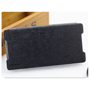 Текстурный чехол флип подставка на присоске для Sony Xperia Z5 Черный