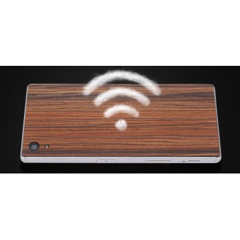 Клеевая натуральная деревянная накладка с текстурами для Sony Xperia Z5 Коричневый