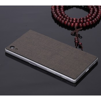 Клеевая кожаная накладка для Sony Xperia Z5 Черный