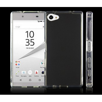 Силиконовый матовый полупрозрачный чехол с точечной структурой для Sony Xperia Z5 Compact