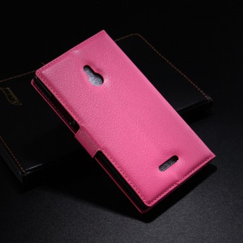 Чехол портмоне подставка с защелкой для Nokia XL Пурпурный