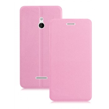 Текстурный чехол флип подставка на присоске для Nokia XL Розовый
