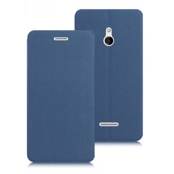 Текстурный чехол флип подставка на присоске для Nokia XL Синий