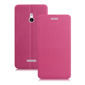 Текстурный чехол флип подставка на присоске для Nokia XL Пурпурный