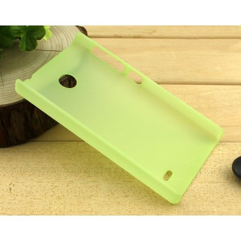 Пластиковый матовый полупрозрачный чехол для Nokia X Зеленый