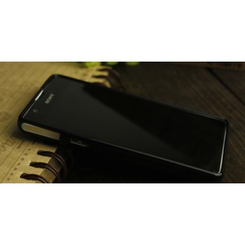 Силиконовый непрозрачный чехол для Sony Xperia ZR Черный