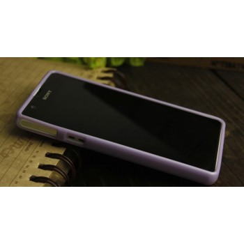 Силиконовый непрозрачный чехол для Sony Xperia ZR Фиолетовый
