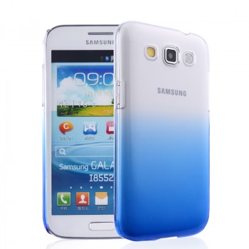 Пластиковый градиентный полупрозрачный чехол для Samsung Galaxy Win Синий