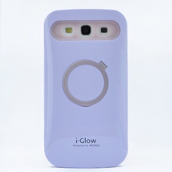 Силиконовый непрозрачный чехол со встроенной подставкой для Samsung Galaxy Win Фиолетовый