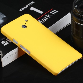 Пластиковый чехол серия Metallic для Huawei Ascend D2 Желтый