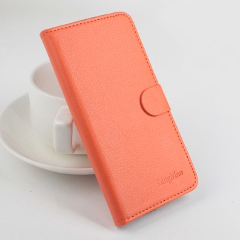 Клеевой чехол портмоне подставка с защелкой для Elephone P8000 Оранжевый