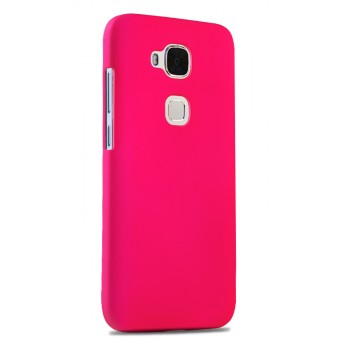 Пластиковый матовый непрозрачный чехол для Huawei G8 Пурпурный