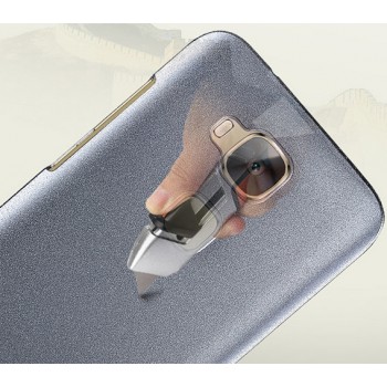 Пластиковый матовый чехол с повышенной шероховатостью для Huawei G8 Серый