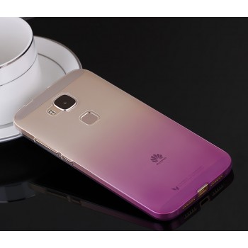Силиконовый градиентный полупрозрачный чехол для Huawei G8 Фиолетовый
