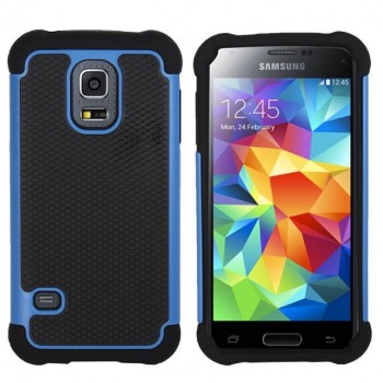 Силиконовый чехол экстрим защита для Samsung Galaxy S5 Синий