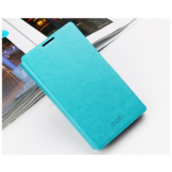 Чехолфлип подставка водоотталкивающий на силиконовой основе для Microsoft Lumia 532 Голубой