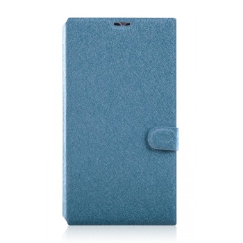 Текстурный чехол флип подставка на пластиковой основе с магнитной застежкой и отделением для карт для Nokia Lumia 530