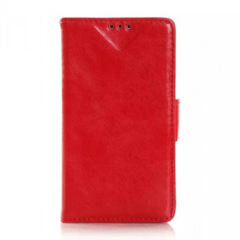 Глянцевый чехол портмоне подставка с защелкой для Nokia Lumia 530 Красный