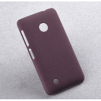 Пластиковый матовый чехол с повышенной шероховатостью для Nokia Lumia 530 Коричневый