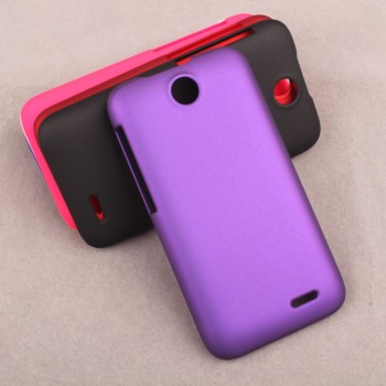 Пластиковый матовый непрозрачный чехол для HTC Desire 310 Фиолетовый