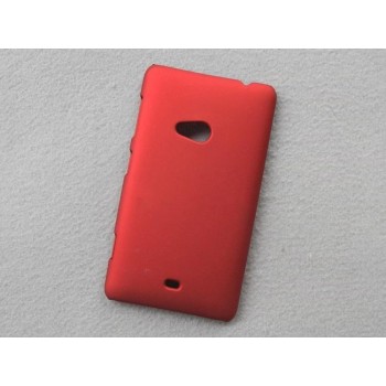 Пластиковый матовый непрозрачный чехол для Nokia Lumia 625 Красный